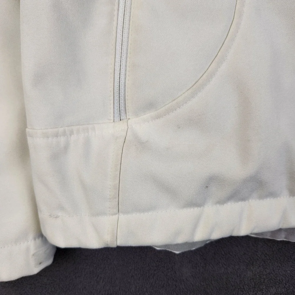 The North Face Apex Jacket Womens Small Cream Fleece Lined Softshell‎ Full Zip